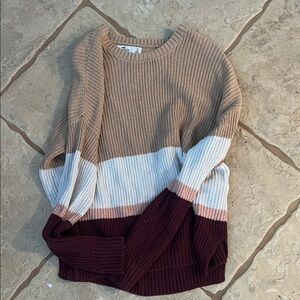 Hollister Multicolor Crew Neck Sweater